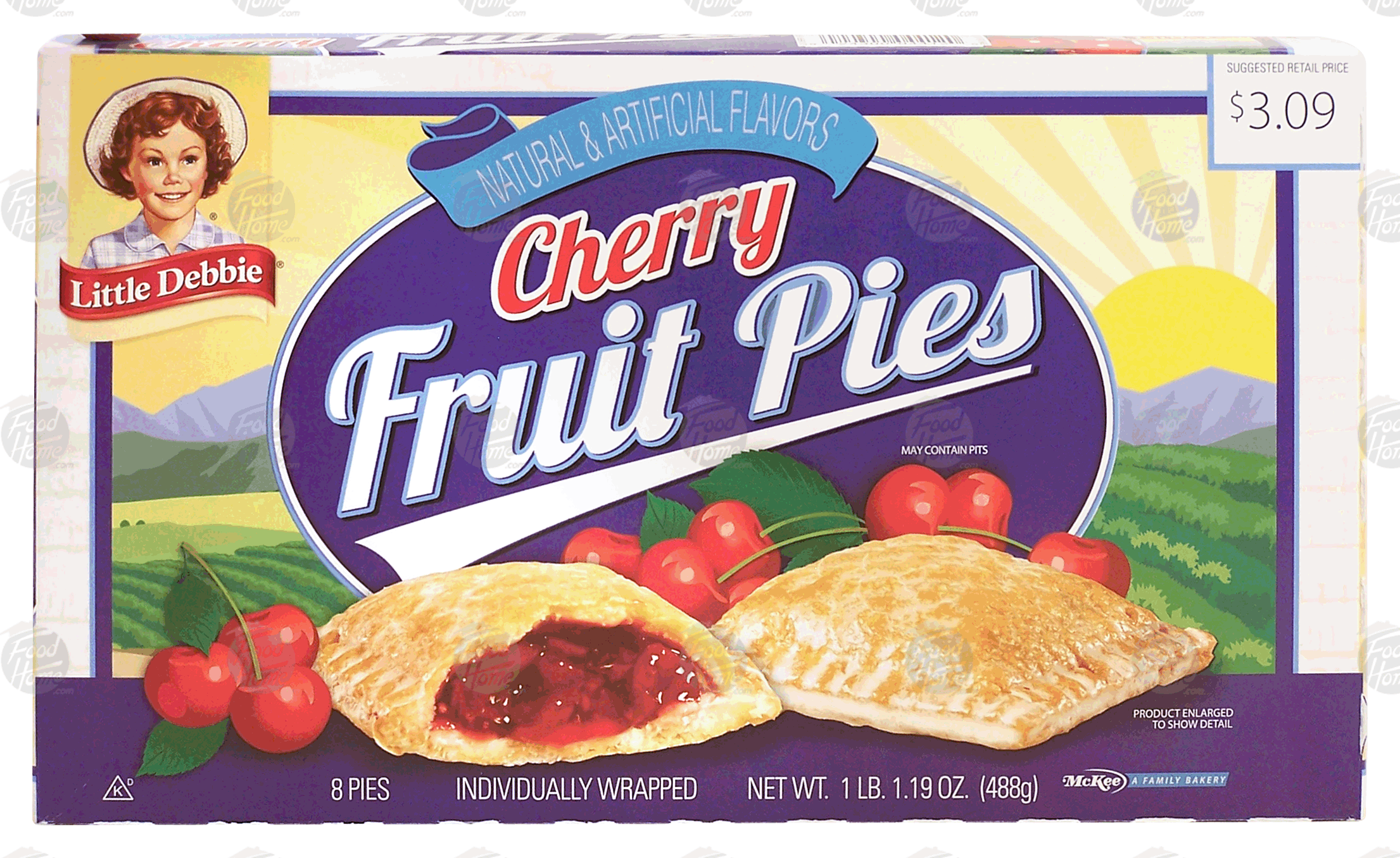 Little Debbie  cherry fruit pies, 8-indivdually wrapped Full-Size Picture